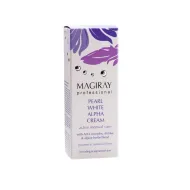 MAGIRAY PEARL WHITE ALPHA CREAM - Naktinis kremas su AHA brandžiai, pigmentuotai odai