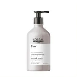 L'Oreal Professionnel Serie Expert Silver Shampoo - neutralizuojantis šampūnas pilkiems arba balintiems plaukams, 500 ml