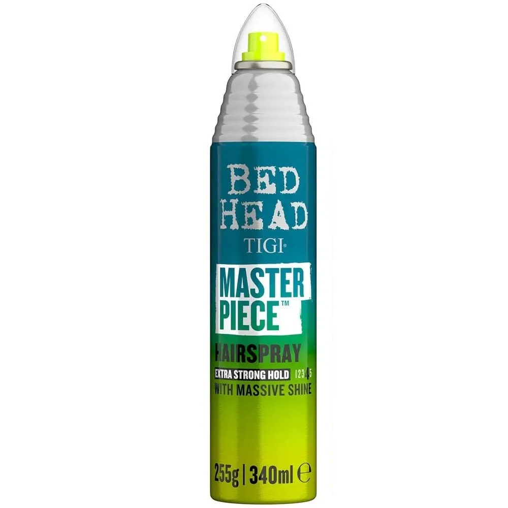 TIGI Bed Head Masterpiece Hairspray – blizgesį suteikiantis plaukų lakas, 340 ml