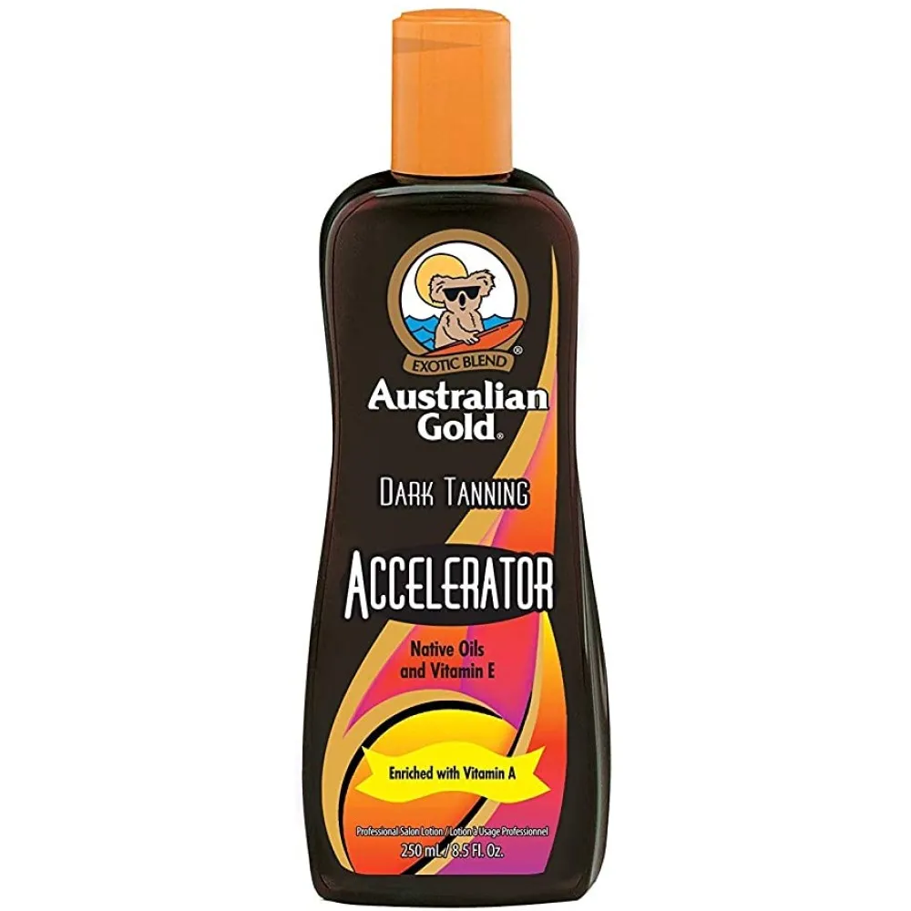 Australian Gold Dark Tanning ACCELERATOR – soliariumo kremas be bronzantų, 250 ml