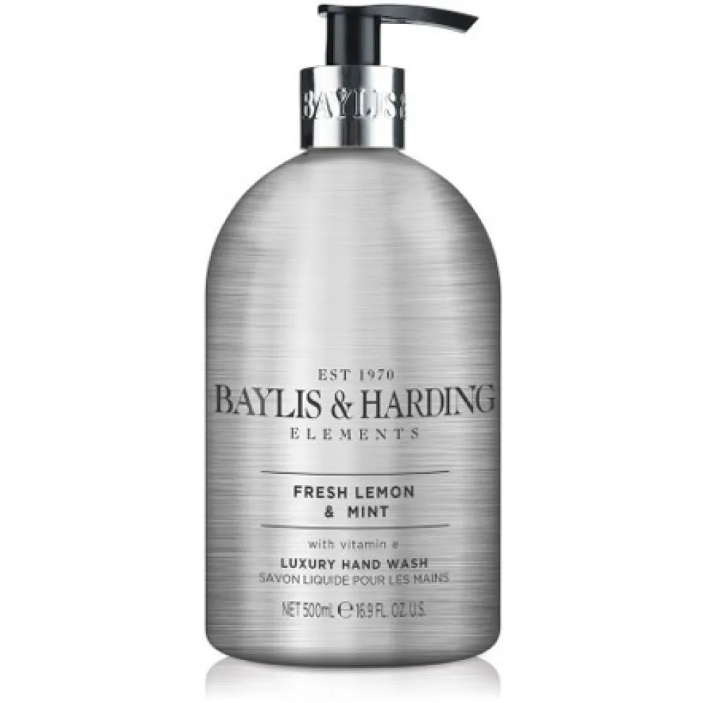 Baylis&Harding Elements - Fresh Lemon & Mint skystas rankų muilas, 500 ml