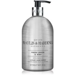 Baylis&Harding Elements - Fresh Lemon & Mint skystas rankų muilas, 500 ml