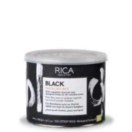 RICA BLACK Brazilian Wax – juodasis Brazilijos kietasis vaškas, 400 ml