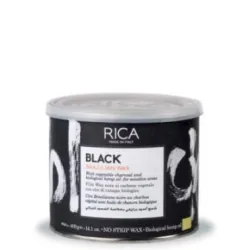RICA BLACK Brazilian Wax – juodasis Brazilijos kietasis vaškas, 400 ml