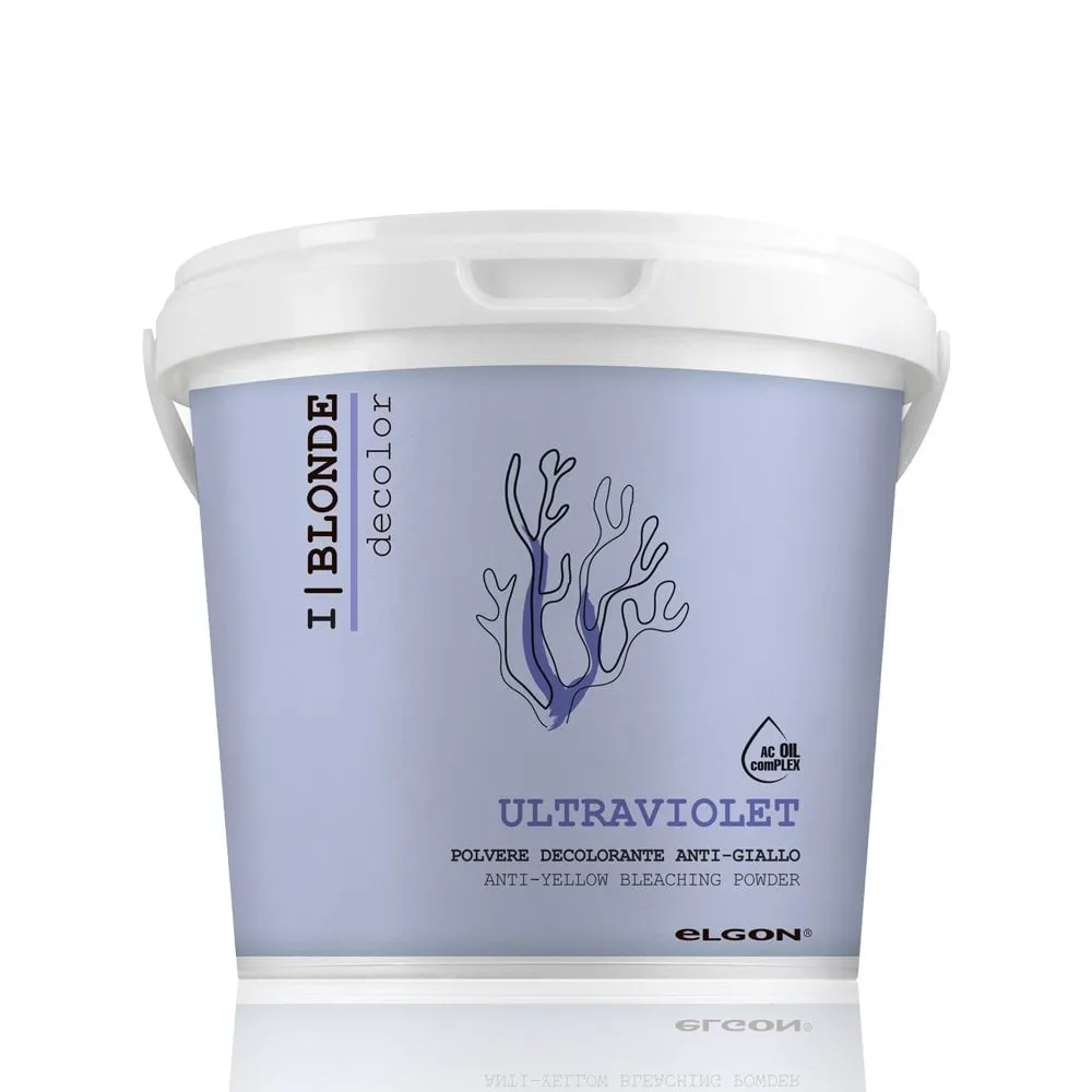 ELGON Decolor I Blonde Ultra Violet — violetiniai plaukų balinimo milteliai