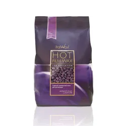 ItalWax Hot Film Wax Plum – Skaidrus plėvelinis vaškas SLYVA, 1000 g
