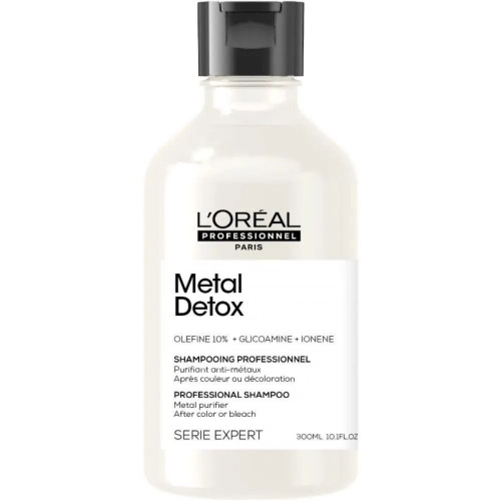 L'Oreal Professionnel Serie Expert Metal Detox Shampoo – profesionali kreminė šampūno sistema nuo metalų nuosėdų, 300 ml