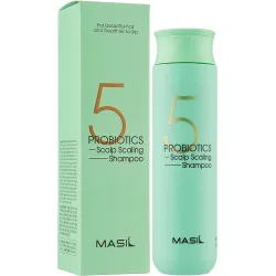 MASIL 5 Probiotics Scalp Scaling Shampoo – giluminio valymo šampūnas su probiotikais, 300 ml