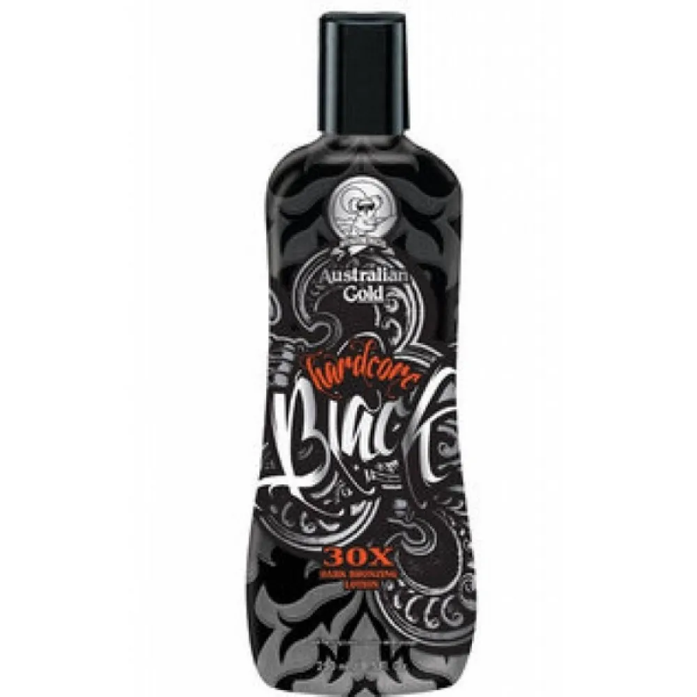 Australian Gold Hardcore Black – soliariumo kremas su bronzantais, 250 ml