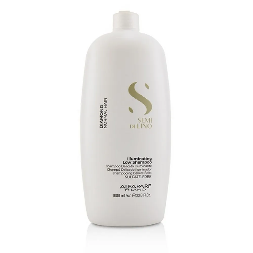 Alfaparf Semi di Lino Diamond Shampoo – blizgesį suteikiantis šampūnas normaliems plaukams, 1000 ml
