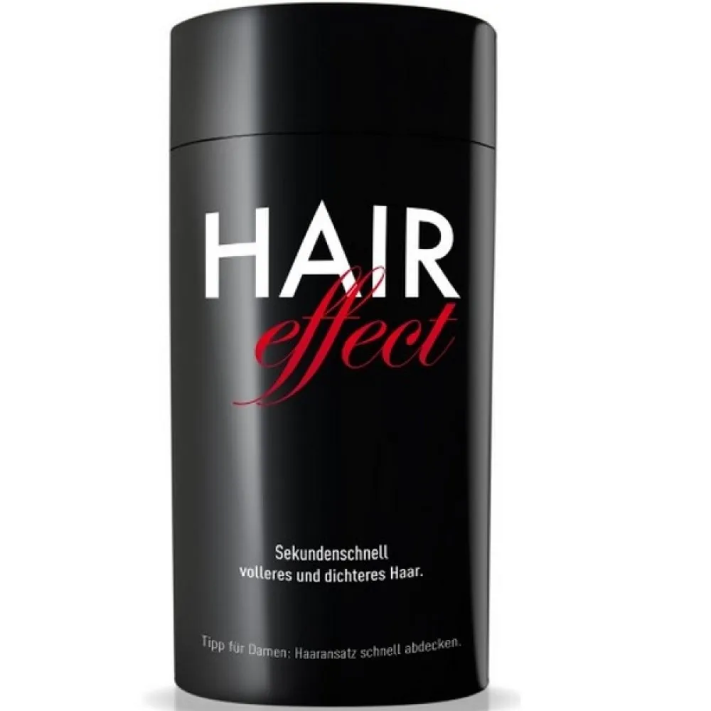 HAIR EFFECT Black 1-2 – plaukų skaidulų pudra, juoda, 26 g