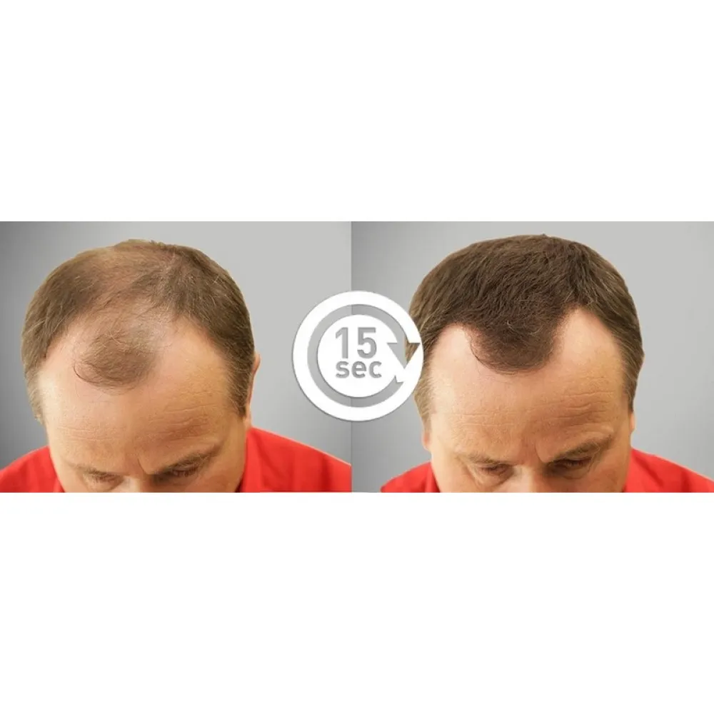 HAIR EFFECT Black 1-2 – plaukų skaidulų pudra, juoda, 26 g