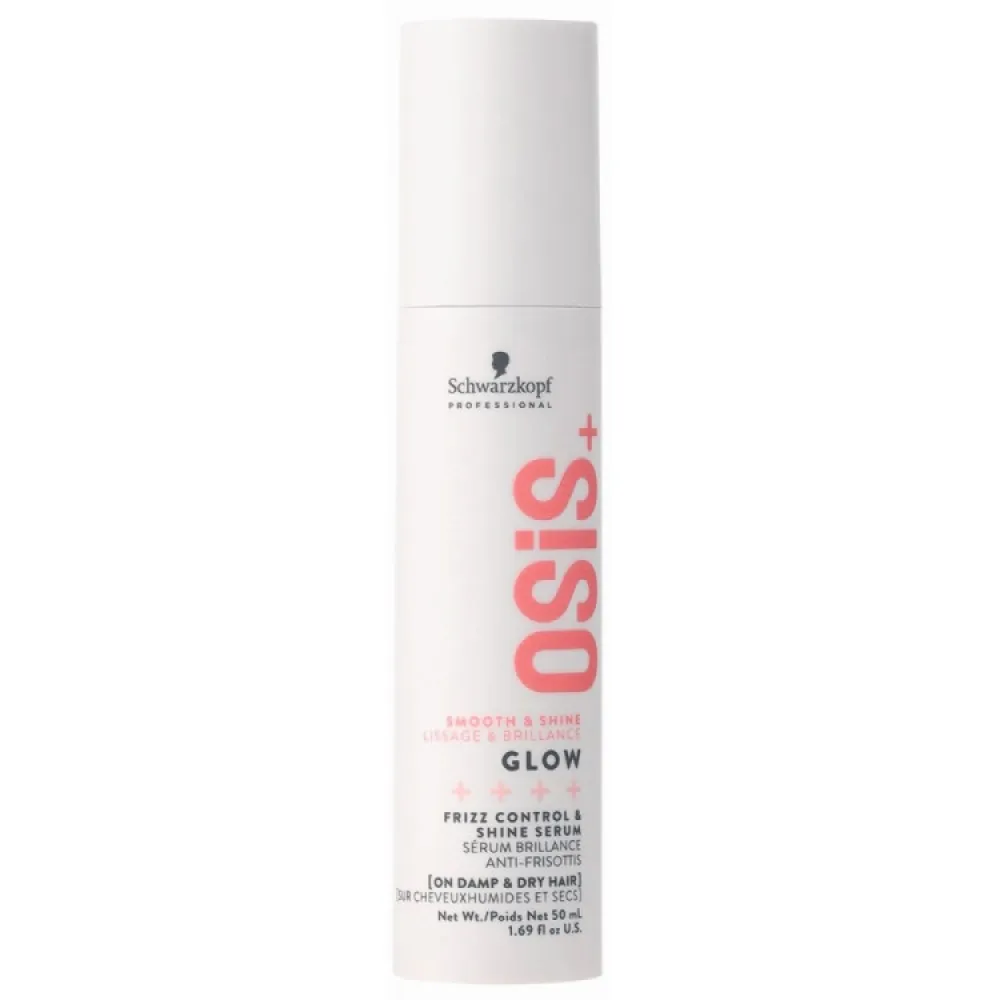 Schwarzkopf Professional OSIS+ Glow serum – anti-frizz spindesio serumas, 50 ml