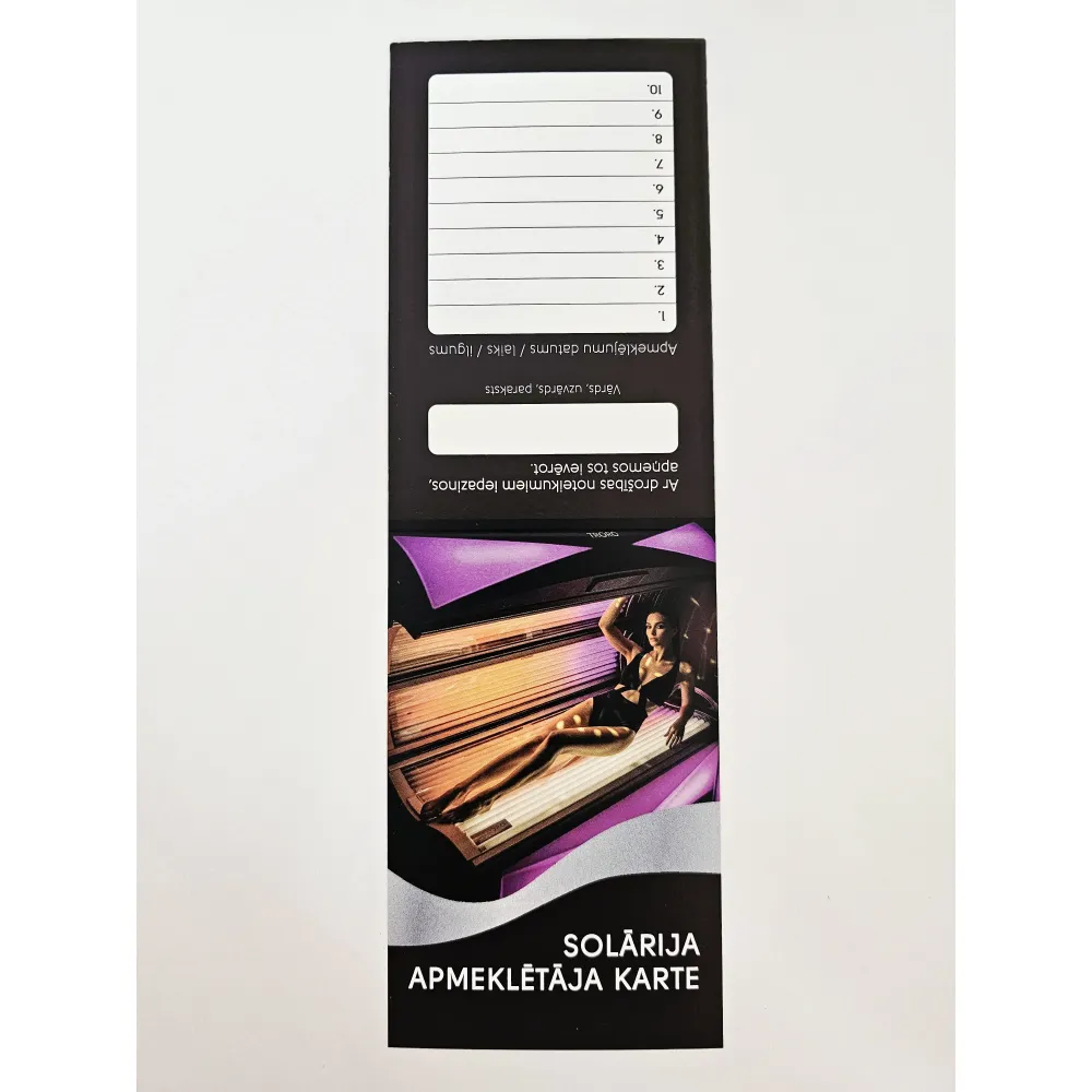 Soliariumo lankytojo kortelė