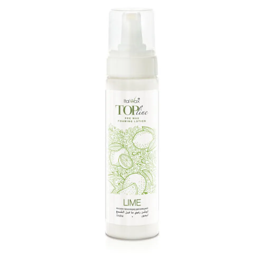 ItalWax Top Line Pre Wax Foaming Lotion LIME – putų losjonas prieš depiliaciją su laimu, 200 ml