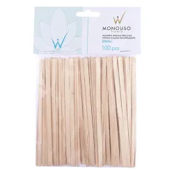 ItalWax medinės špachtelės, mažos, 100 vnt.