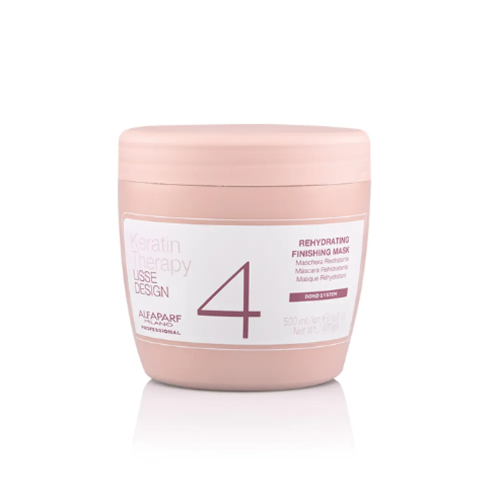 ALFAPARF Milano Keratin Therapy LISSE DESIGN REHYDRATING MASK Nr.4 - Drėkinanti kaukė su keratinu Nr.4, 500 ml