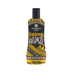 Australian Gold Fearlessly BRONZE – soliariumo kremas tamsiam įdegimui su DHA ir DermaDark bronzeriais, 250 ml