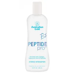 Australian PEPTIDE PRO Hybrid Intensifier - soliariumo kremas be bronzantų su hialurono rūgštimi ir kolagenu, 250 ml