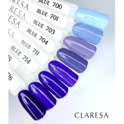 CLARESA BLUE 709 - Gelinis nagų lakas, 5 ml