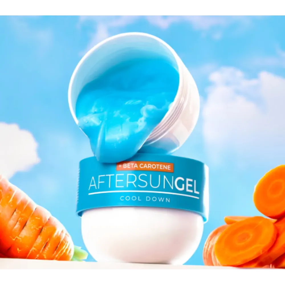 BYROKKO Shine Brown Beta Carotene After Sun – vėsinantis gelis odai po įdegio, 200 g