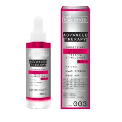 Bielenda Advanced Therapy Progresyvus stimuliuojantis veido šveitiklis su 0,4 % retinolio, AHA ir bionine rūgštimi (003), stimuliuojanti terapija, 30 ml