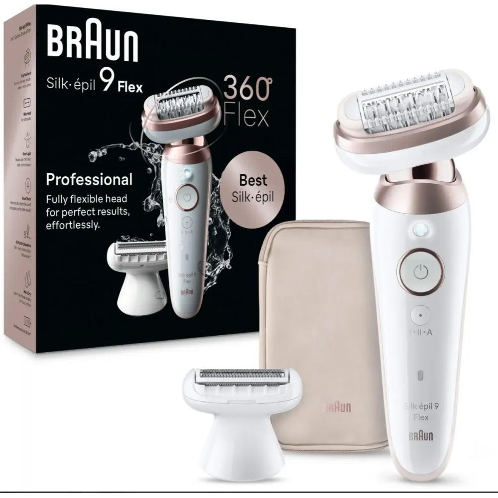 BRAUN Silk 9 epiliatorius SES9-030 su antgaliais