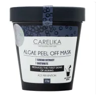 CARELIKA Algea Peel Off Mask Caviar Extract – nuplėšiama kaukė spindinčiai ir švytinčiai odai su juodais ikrais, 25 g