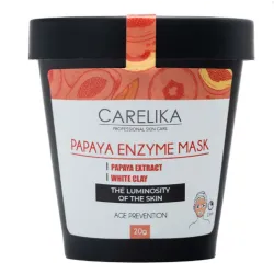 CARELIKA Papajos fermentų kaukė su baltuoju moliu, 20 g