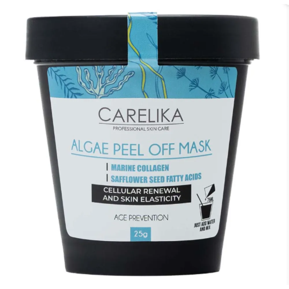 CARELIKA Algae Peel-Off Mask Marine Collagen – plėvelinė kaukė su jūros kolagenu, 25 g