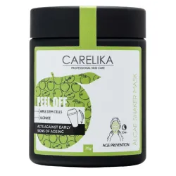 CARELIKA Shaker Peel Off Mask Apple Stem Cells – anti-senėjimo kaukė su obuolių kamieninėmis ląstelėmis, 20 g