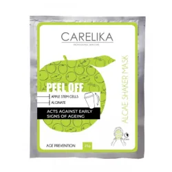 CARELIKA Shaker Peel Off Mask Apple Stem Cells – priešraukšlinė kaukė su obuolių kamieninėmis ląstelėmis, 20 g