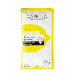 CARELIKA Shaker Smoussy Mask Lemon-Lime - Tonizuojanti ir valanti citrinų–laimų putų kaukė, 15 g