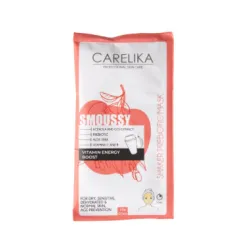 CARELIKA Shaker Prebiotic Smoussy Mask Acerola ir Goji – vitaminų putų šeikerio kaukė su prebiotikais, 15 g