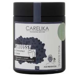 CARELIKA Shaker Smoussy Mask Caviar – švytėjimo ir anti-senėjimo putų kaukė su ikrais, 15 g