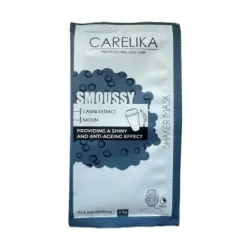 CARELIKA Shaker Smoussy Mask Caviar – švytėjimo ir priešraukšlinė putų kaukė su ikrais, 15 g.