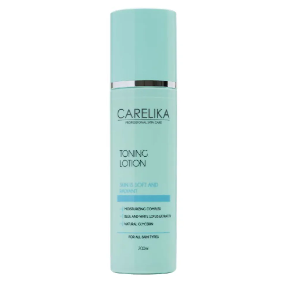 CARELIKA Toning Lotion - tonizuojantis losjonas su drėkinamuoju kompleksu be alkoholio, 200 ml