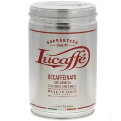 LUCAFFE DECAFFEINATO kavos pupelės, 250 g