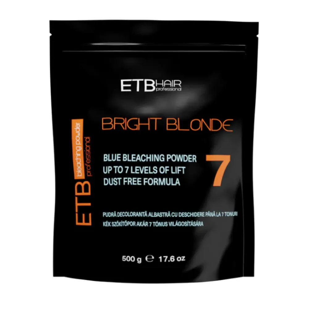 ETB Hair Professional Premium Blue Bleaching Powder 7 Level, 500gr.