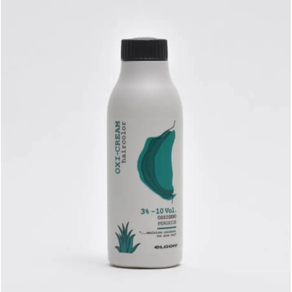 ELGON Oxi-cream haircolor 3% – oksiduojanti emulsija su alaviju, 125 ml