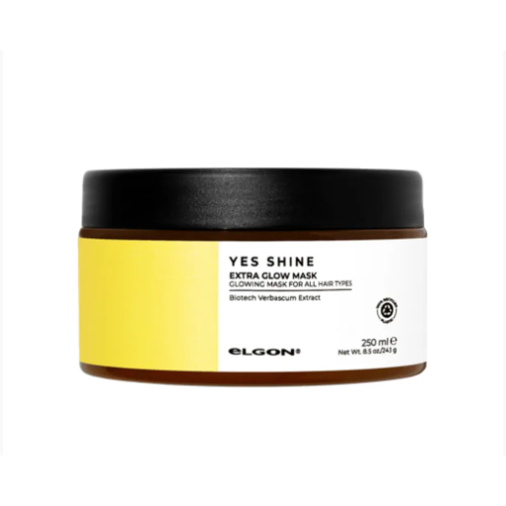 ELGON Yes Shine Extra Glow Mask - plaukų kaukė blizgesiui, 250 ml