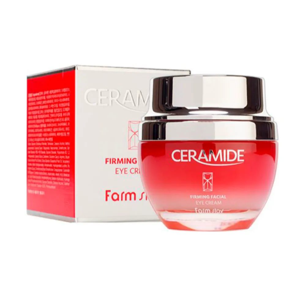 FarmStay Ceramide Firming Facial Eye Cream – Labai koncentruotas akių kremas, 50 ml