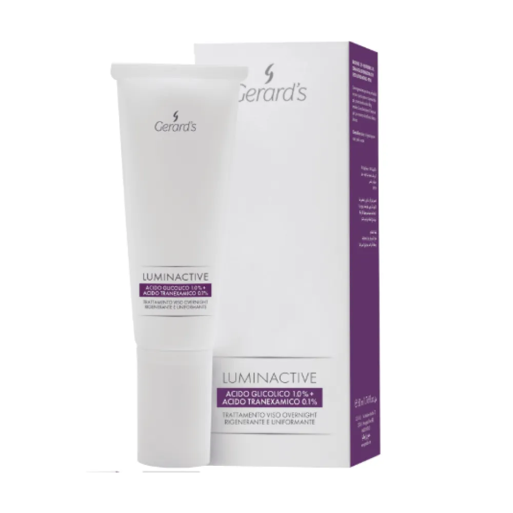GERARD'S LUMINACTIVE Overnight Treatment - naktinė veido procedūra, atstatanti ir lyginanti, 50 ml
