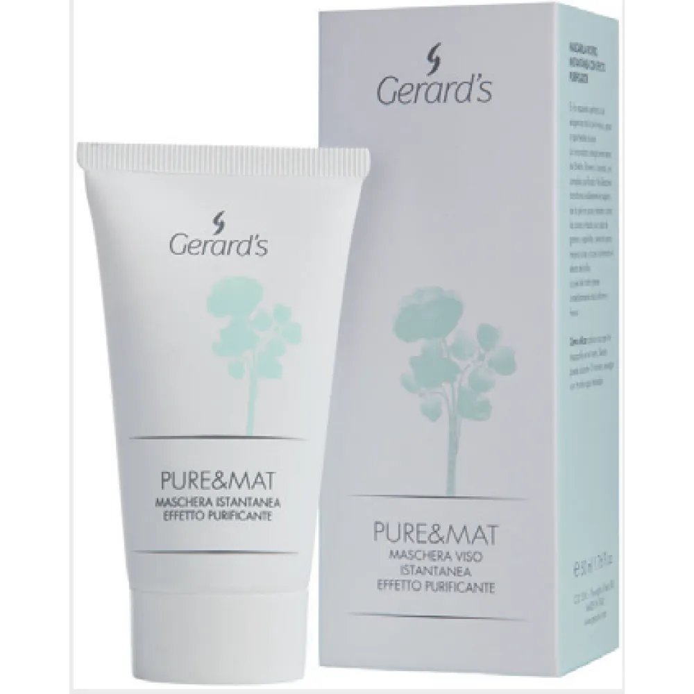 GERARD'S PURE&MAT Face Mask – valomoji, greito poveikio veido kaukė, 50 ml