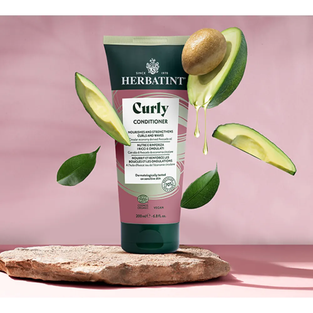 HERBATINT CURLY kondicionierius - balzamas garbanotiems plaukams, 200 ml