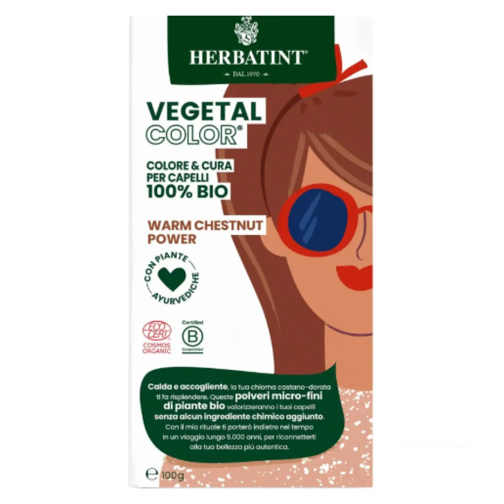 HERBATINT Vegetal Color - Organinė plaukų spalva (Šiltas kaštonas / Ruda)