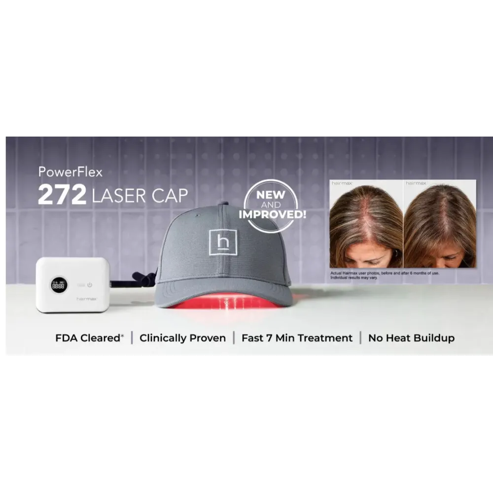 HairMax LaserCap 272 PowerFlex – lazerinė kepurė