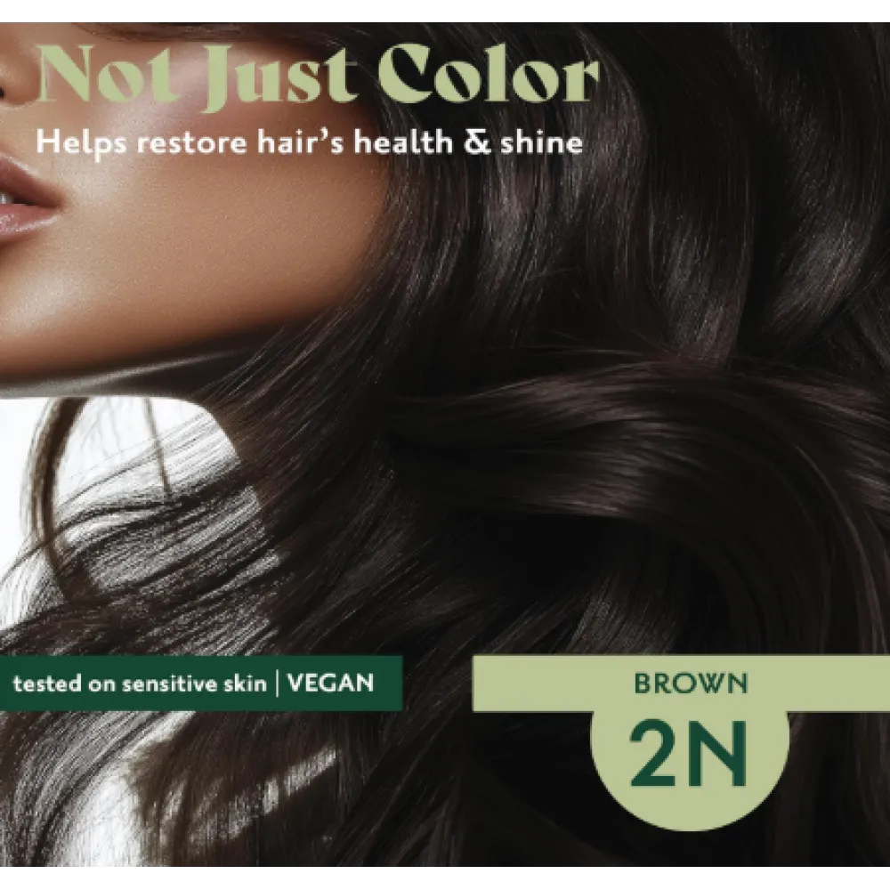 HERBATINT ilgalaikė, natūrali augalinė gelinė plaukų spalva - 2N (Ruda)