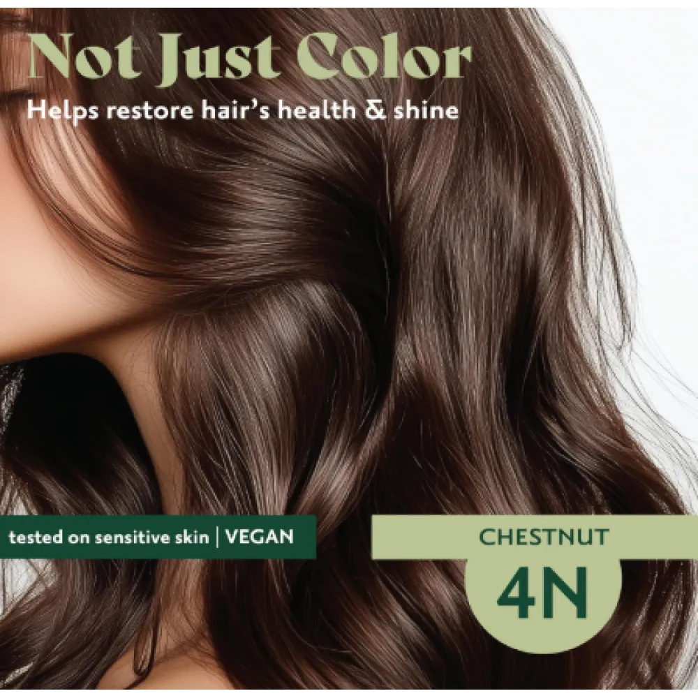 HERBATINT ilgai išliekantys natūralūs augaliniai geliniai plaukų dažai - 4N (Riešutų ruda)