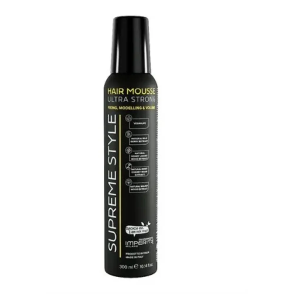 Imperity Supreme Style Ultra Strong Hair Mousse – ultra stiprios fiksacijos plaukų putos